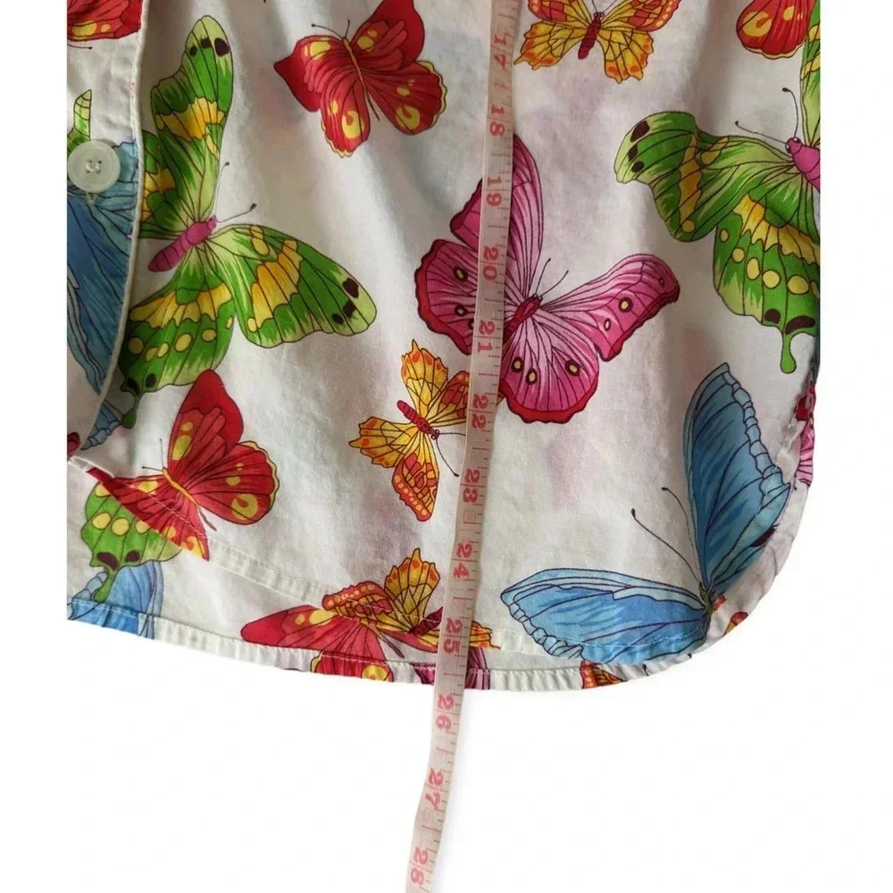 Victoria's Secret Y2K Kidcore Butterfly Short Sleeve Pajama Shirt